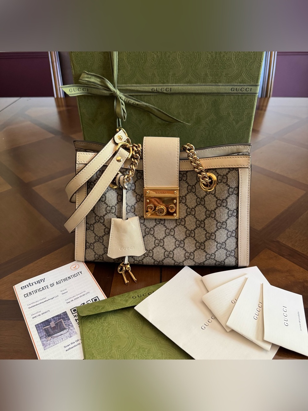 Gucci GG Supreme Monogram Padlock Small